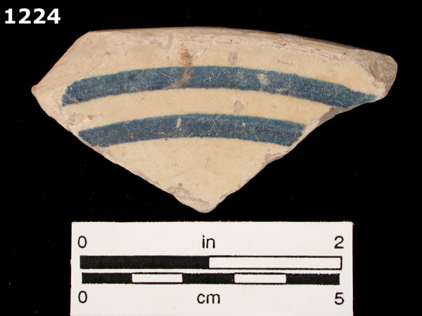 YAYAL BLUE ON WHITE specimen 1224 front view