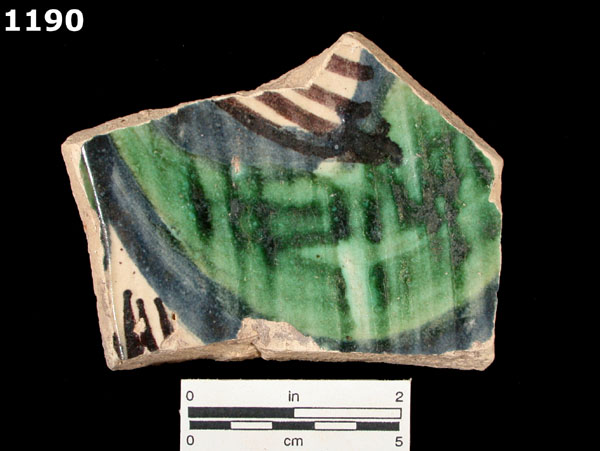 BLUE-GREEN BACIN specimen 1190 front view