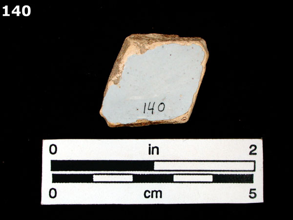 DELFTWARE, PLAIN specimen 140 rear view