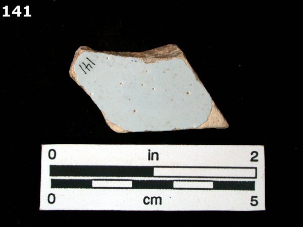 DELFTWARE, PLAIN specimen 141 rear view