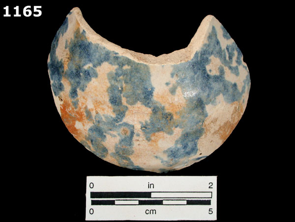 SANTA ELENA MOTTLED BLUE ON WHITE specimen 1165 