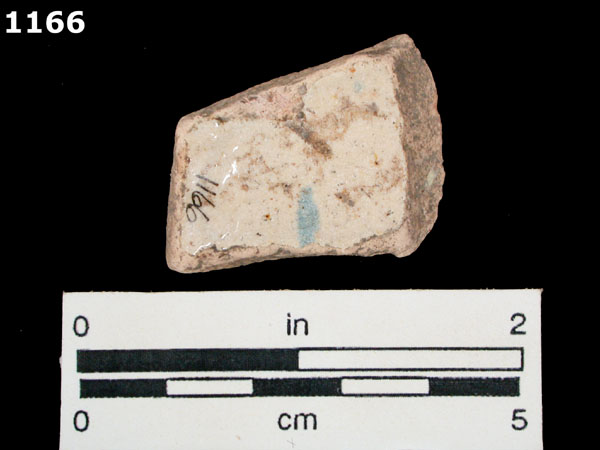 SANTA ELENA MOTTLED BLUE ON WHITE specimen 1166 rear view