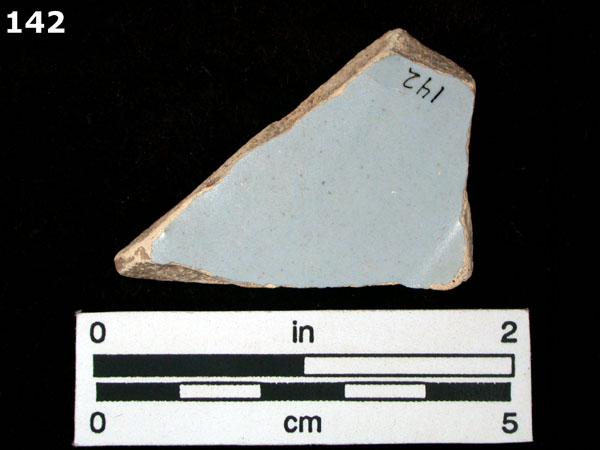 DELFTWARE, PLAIN specimen 142 rear view