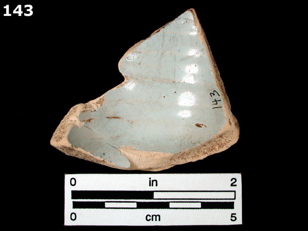 DELFTWARE, PLAIN specimen 143 rear view