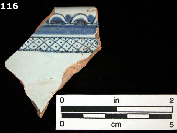 FAIENCE, SAINT CLOUD POLYCHROME specimen 116 