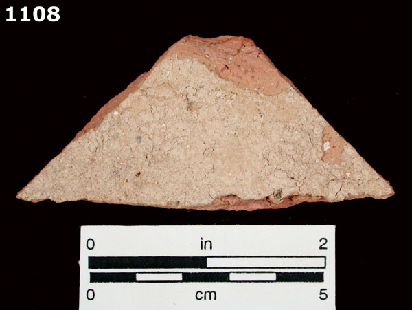 UNGLAZED COARSE EARTHENWARE (GENERIC) specimen 1108 front view