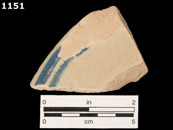 SANTO DOMINGO BLUE ON WHITE specimen 1151 front view