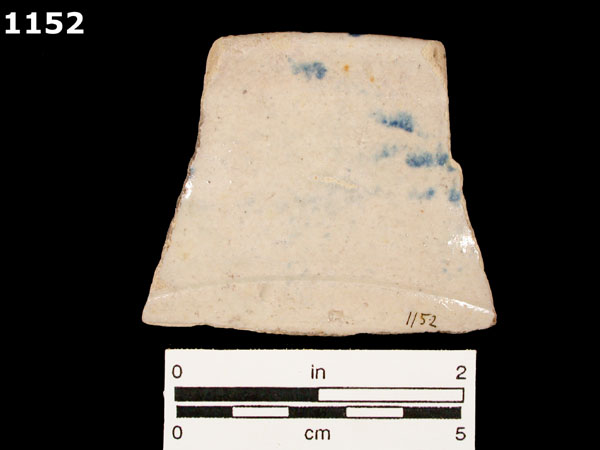 SANTO DOMINGO BLUE ON WHITE specimen 1152 rear view