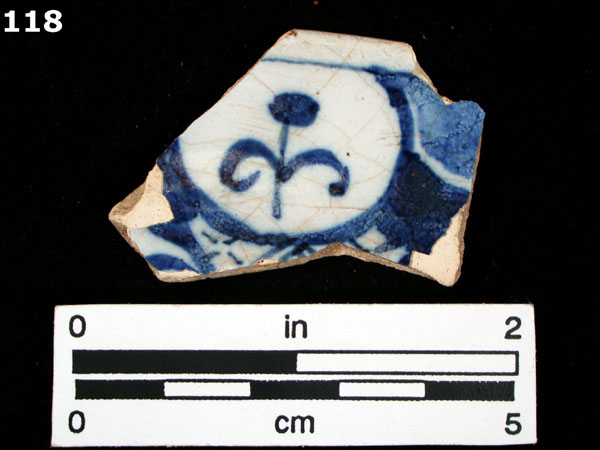 FAIENCE, SEINE POLYCHROME specimen 118 