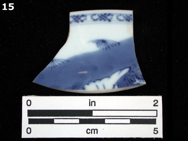PORCELAIN, CH ING BLUE ON WHITE specimen 15 