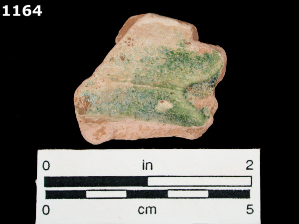 COLUMBIA PLAIN GREEN DIPPED specimen 1164 front view