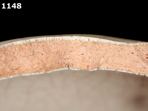 PUEBLA WHITE specimen 1148 side view