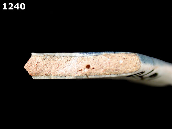 SAN AGUSTIN BLUE ON WHITE specimen 1240 side view