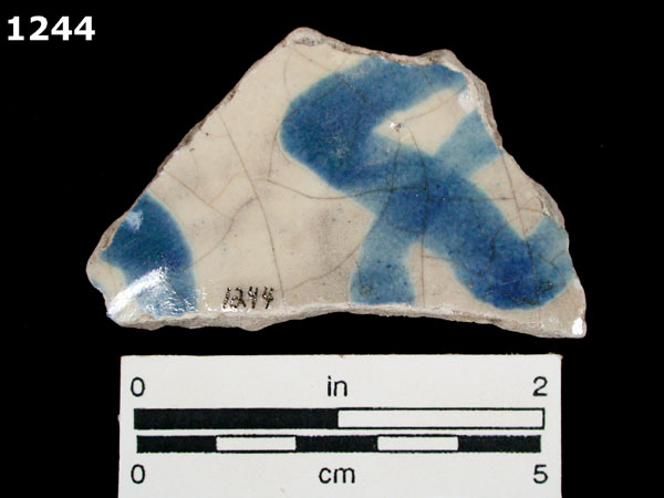 SAN AGUSTIN BLUE ON WHITE specimen 1244 rear view