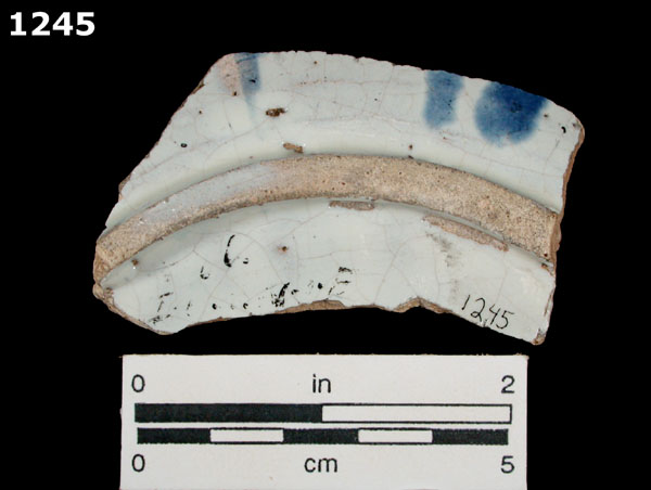 SAN AGUSTIN BLUE ON WHITE specimen 1245 rear view