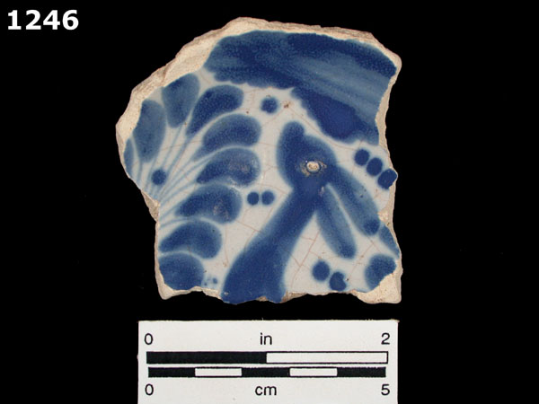 SAN AGUSTIN BLUE ON WHITE specimen 1246 