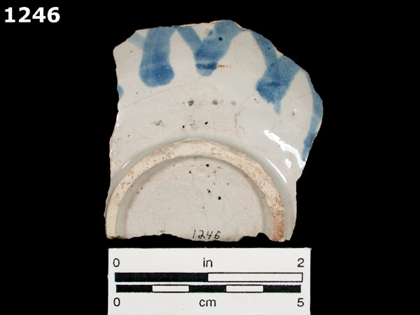 SAN AGUSTIN BLUE ON WHITE specimen 1246 rear view