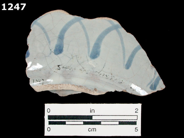 SAN AGUSTIN BLUE ON WHITE specimen 1247 rear view