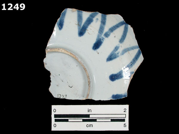 SAN AGUSTIN BLUE ON WHITE specimen 1249 rear view