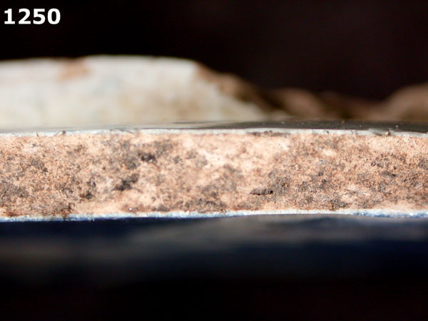 SAN AGUSTIN BLUE ON WHITE specimen 1250 side view