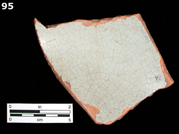 FAIENCE, ROUEN PLAIN specimen 95 front view