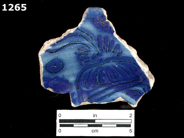 PUEBLA BLUE ON WHITE, BLUE WASH VARIANT specimen 1265 front view
