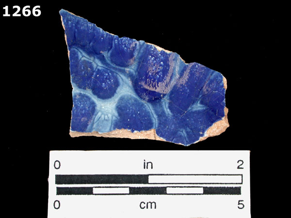 PUEBLA BLUE ON WHITE, BLUE WASH VARIANT specimen 1266 front view
