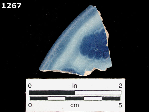 PUEBLA BLUE ON WHITE, BLUE WASH VARIANT specimen 1267 front view