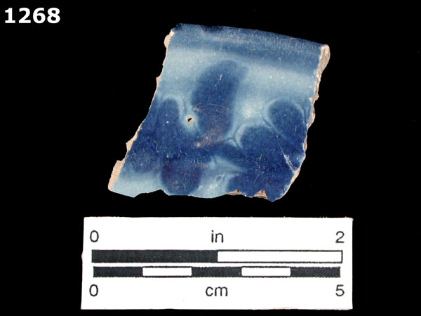 PUEBLA BLUE ON WHITE, BLUE WASH VARIANT specimen 1268 
