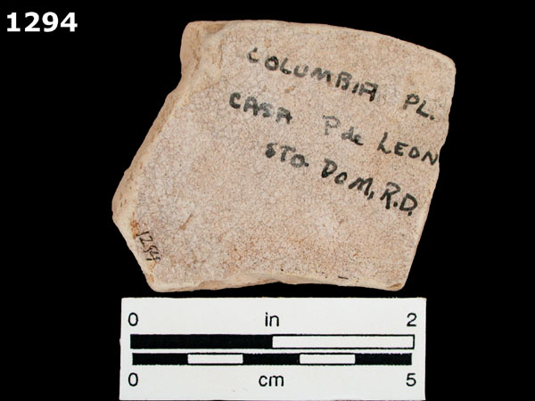 COLUMBIA PLAIN specimen 1294 rear view