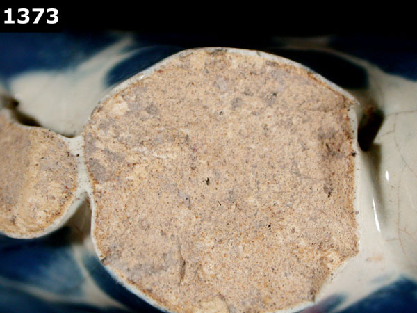 PUEBLA BLUE ON WHITE specimen 1373 side view