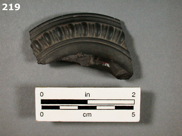 STONEWARE, BLACK BASALT specimen 219 front view