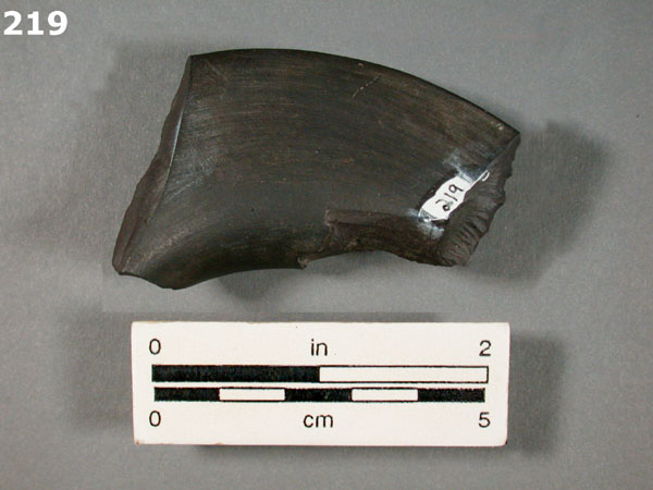 STONEWARE, BLACK BASALT specimen 219 rear view