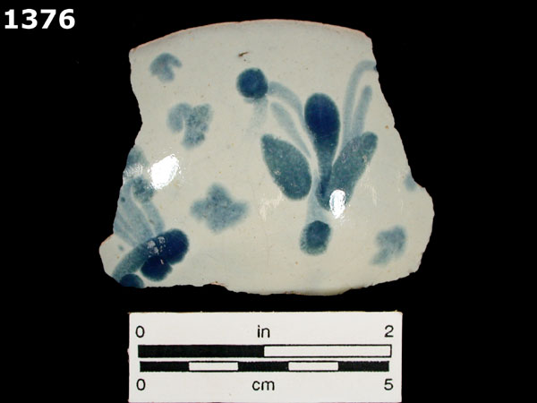 PUEBLA BLUE ON WHITE, LATE specimen 1376 