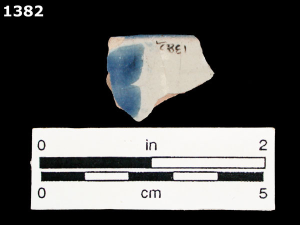 HUEJOTZINGO BLUE ON WHITE specimen 1382 rear view