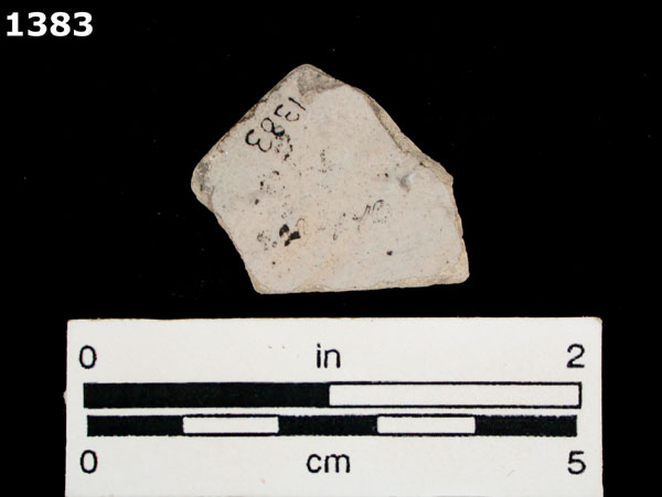 PUEBLA BLUE ON WHITE specimen 1383 rear view