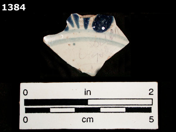 PUEBLA BLUE ON WHITE specimen 1384 
