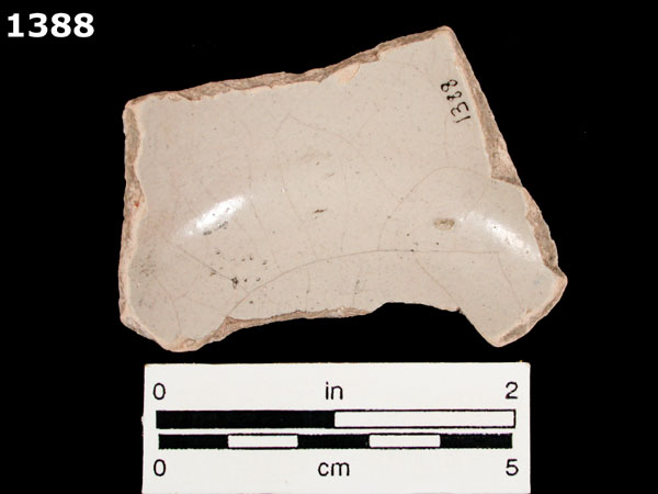 PUEBLA BLUE ON WHITE specimen 1388 rear view