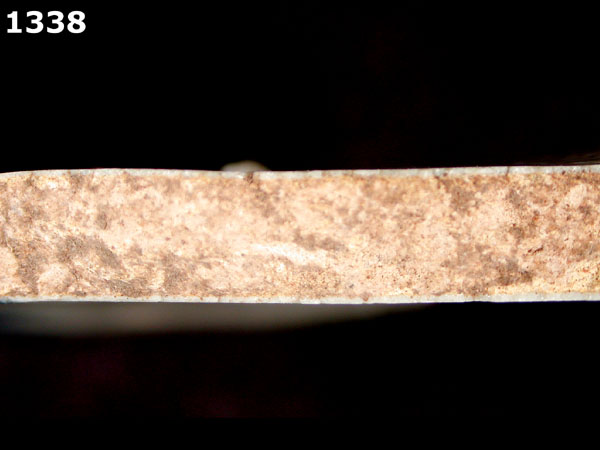 HUEJOTZINGO BLUE ON WHITE specimen 1338 side view