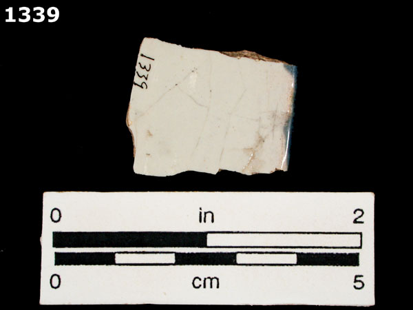 HUEJOTZINGO BLUE ON WHITE specimen 1339 rear view