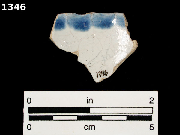 HUEJOTZINGO BLUE ON WHITE specimen 1346 rear view