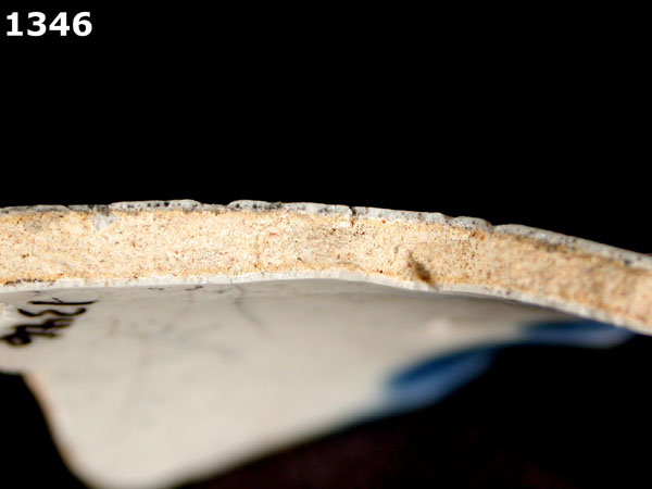 HUEJOTZINGO BLUE ON WHITE specimen 1346 side view