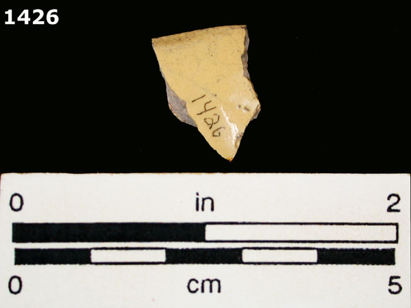 ESQUITLAN BLACK ON YELLOW specimen 1426 rear view