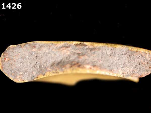 ESQUITLAN BLACK ON YELLOW specimen 1426 side view