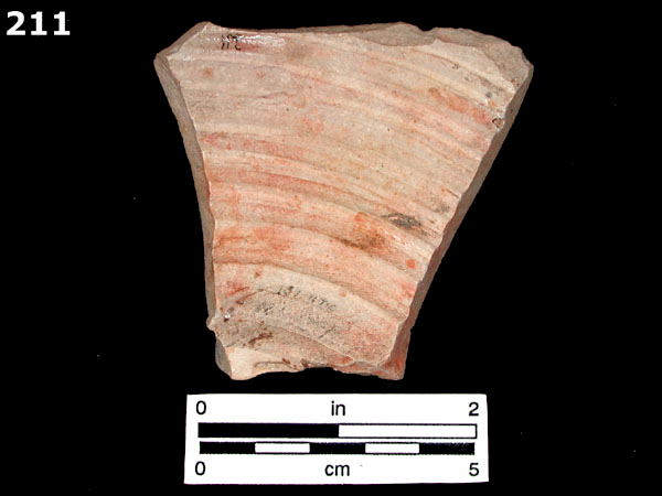STONEWARE, BROWN SALT GLAZED, ENGLISH specimen 211 rear view