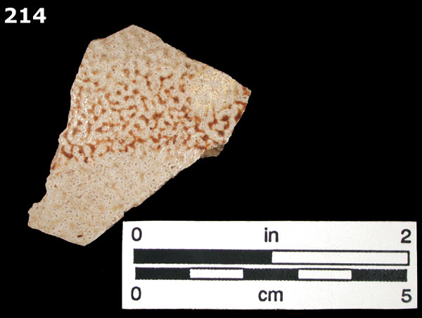 STONEWARE, BROWN SALT GLAZED, ENGLISH specimen 214 