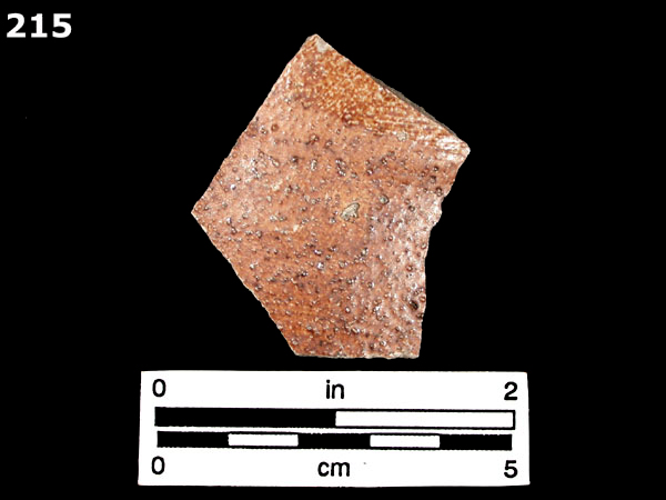 STONEWARE, BROWN SALT GLAZED, ENGLISH specimen 215 front view