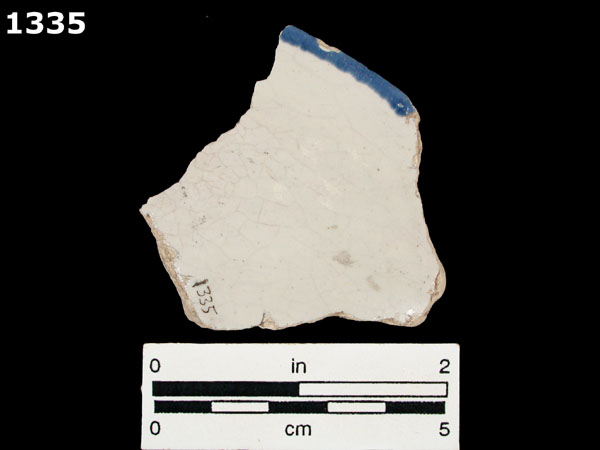 HUEJOTZINGO BLUE ON WHITE specimen 1335 rear view