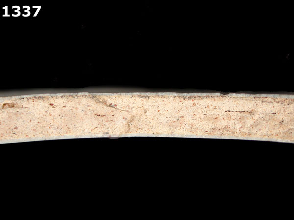 HUEJOTZINGO BLUE ON WHITE specimen 1337 side view