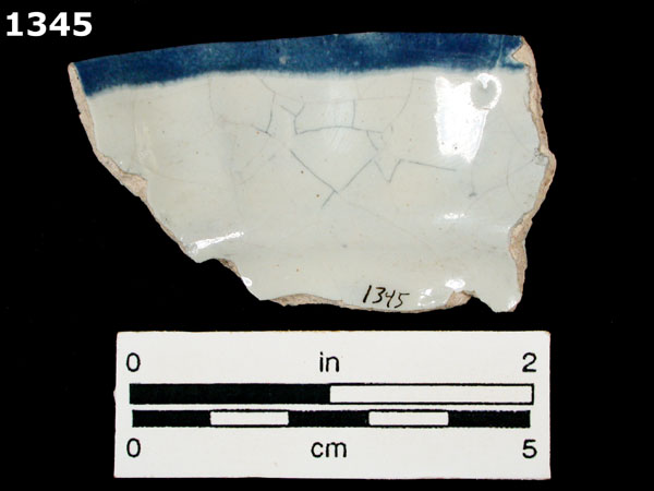 HUEJOTZINGO BLUE ON WHITE specimen 1345 rear view